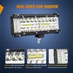 Nilight 7-Inch LED Light Bar - 2 Pack
