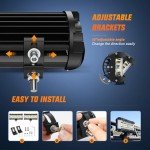 Nilight 7-Inch LED Light Bar - 2 Pack