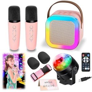 Kids Karaoke Machine with Bluetooth Speaker & Lights