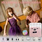 Kids Karaoke Machine with Bluetooth Speaker & Lights