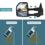Ford Super Duty Left Towing Mirror with Signal