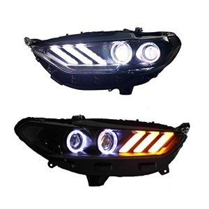 Ford Fusion 2013-2015 Bi-Xenon Headlight Assemblies 2PCS