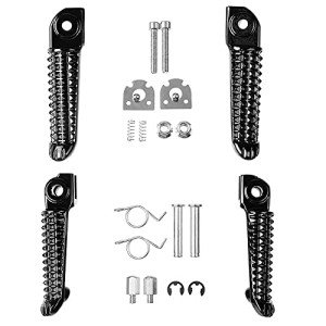 Yamaha YZF R1 R6 Black Foot Pegs Set