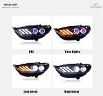 Ford Fusion 2013-2015 Bi-Xenon Headlight Assemblies 2PCS