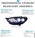 Ford Fusion 2013-2015 Bi-Xenon Headlight Assemblies 2PCS