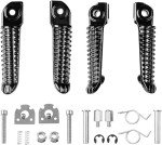 Yamaha YZF R1 R6 Black Foot Pegs Set