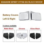 Honda Shadow VT750 Battery Fairing Covers - Matte Black