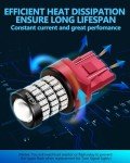 Yorkim 7440 LED Red Brake Light Bulbs - Pack of 4