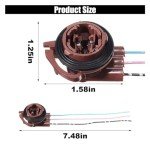 4PCS Pre-Wired Harness Sockets for LED Bulbs