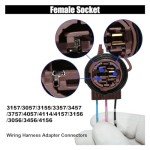 4PCS Pre-Wired Harness Sockets for LED Bulbs