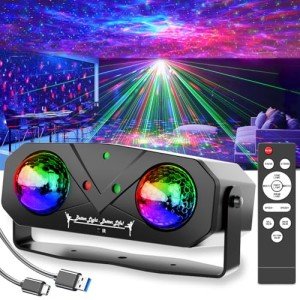 Sound Activated Disco Ball Party Light with Remote