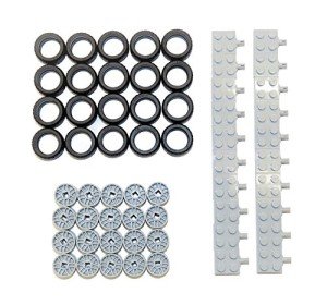 LEGO Tire and Wheel Set - 60 Pieces