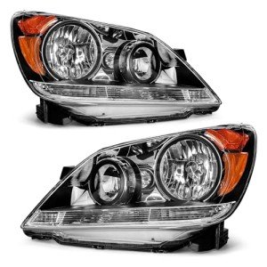 Honda Odyssey Headlight Assembly 2005-2007 - Black Pair