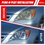 Honda Odyssey Headlight Assembly 2005-2007 - Black Pair