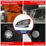 Honda Odyssey Headlight Assembly 2005-2007 - Black Pair
