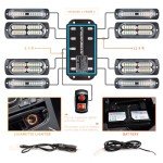 8-Piece LED Emergency Strobe Lights Set