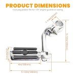 Long Motorcycle Footpegs for Harley and More