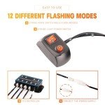 8-Piece LED Emergency Strobe Lights Set