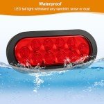 RUNHWEE LED Trailer Light Kit - 2 Oval Lights
