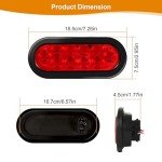RUNHWEE LED Trailer Light Kit - 2 Oval Lights