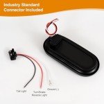 RUNHWEE LED Trailer Light Kit - 2 Oval Lights