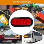 RUNHWEE LED Trailer Light Kit - 2 Oval Lights