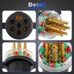7-Way Round Pin Light Tester for Trailers