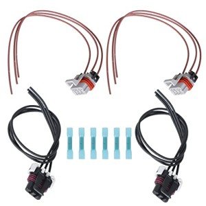 Waltyotur Truck Headlight Turn Signal Wiring Harness Set