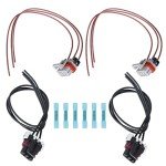 Waltyotur Truck Headlight Turn Signal Wiring Harness Set