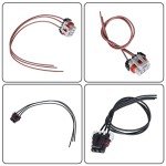 Waltyotur Truck Headlight Turn Signal Wiring Harness Set