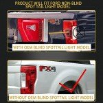 Passenger Side Rear Tail Light for 2020-2022 Ford Super Duty