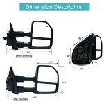 Ford Super Duty Towing Mirrors with Turn Signal