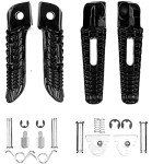 Black Front and Rear Foot Pegs for Suzuki GSXR