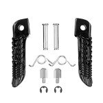 Black Front and Rear Foot Pegs for Suzuki GSXR
