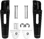 Black Front and Rear Foot Pegs for Suzuki GSXR