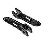 Black Front and Rear Foot Pegs for Suzuki GSXR