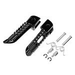 Black Front and Rear Foot Pegs for Suzuki GSXR