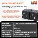 2-Pack Adjustable LED Flasher Relay for Cars