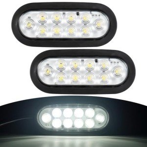 RUNHWEE LED Trailer Light Kit - 2 Oval Lights