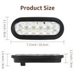 RUNHWEE LED Trailer Light Kit - 2 Oval Lights