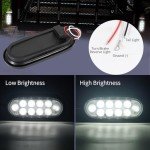 RUNHWEE LED Trailer Light Kit - 2 Oval Lights