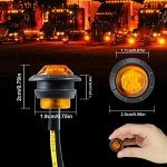 60-Pack Mini LED Trailer Marker Lights (Amber/Red)
