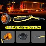 60-Pack Mini LED Trailer Marker Lights (Amber/Red)