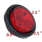LED Trailer Marker Lights - 4 Pack, Amber & Red