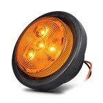 LED Trailer Marker Lights - 4 Pack, Amber & Red