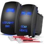 Nilight 2-Pack LED Light Bar Rocker Switches
