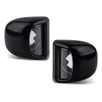 HERCOO Rear Bumper License Lamp Lens Set
