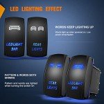 Nilight 2-Pack LED Light Bar Rocker Switches