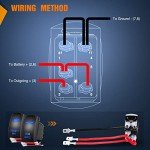 Nilight 2-Pack LED Light Bar Rocker Switches