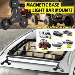Heavy-Duty Magnetic Light Bar Mounts - 2 Pack